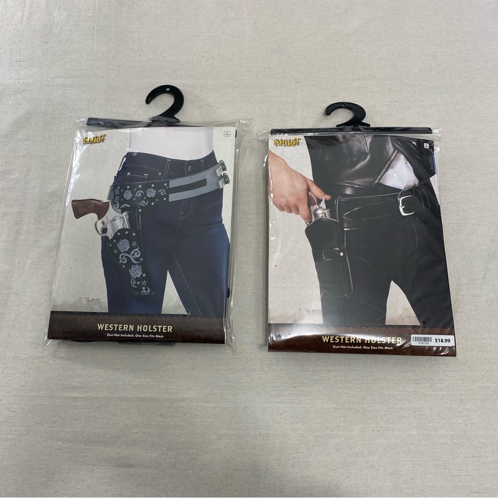 X2 MEN & WOMENS Spirit Halloween Western Floral Holster Original Package NEW